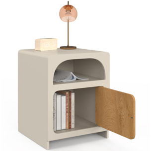Tables de chevet Athènes 1 tiroir 1 niche - lot de 2