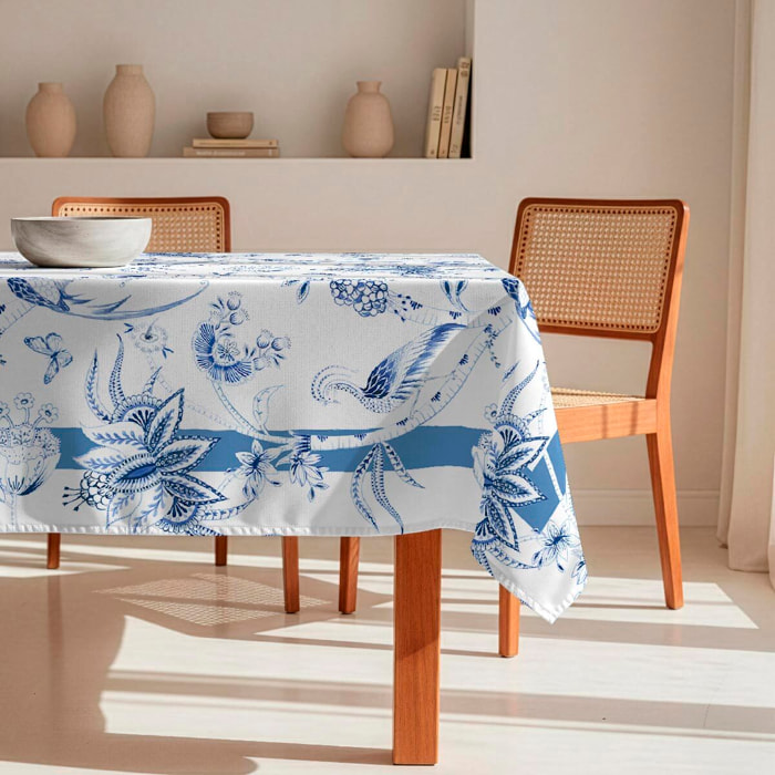 Nappe anti-taches Peacock - 100% coton -