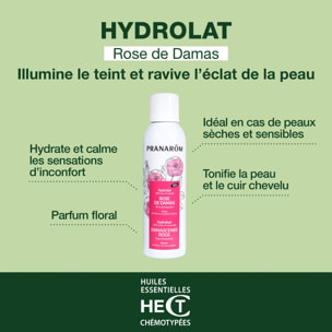 Pranarom - Hydrolat de Rose de Damas - Bio - 150 ml