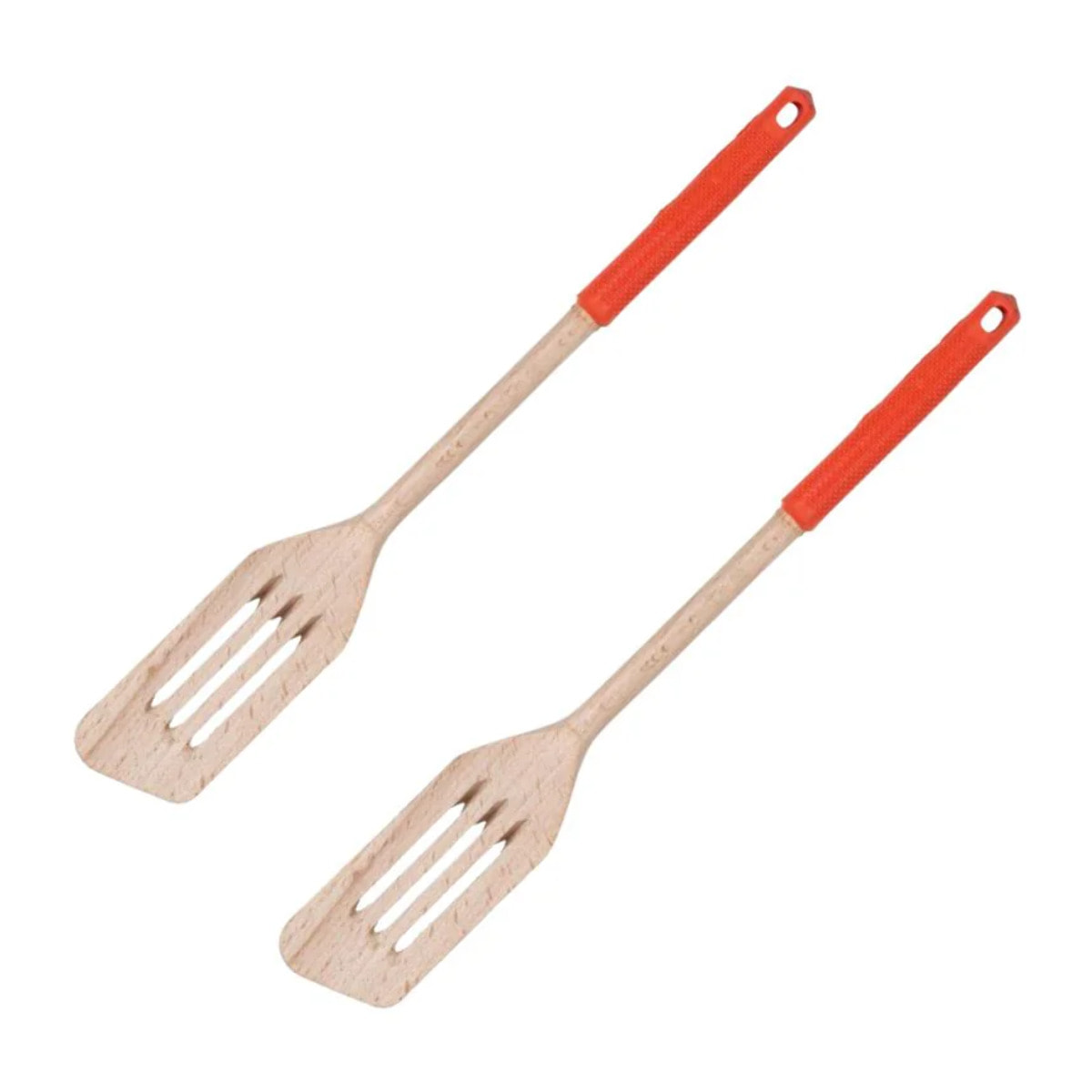 Ensemble de 2 Spatules de cuisine ajourée 34 cm Fackelmann Wood Edition