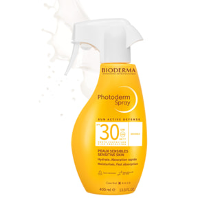 Photoderm SPF30 - Spray Solaire Hydratant Invisible - Peaux Sensibles 400ml