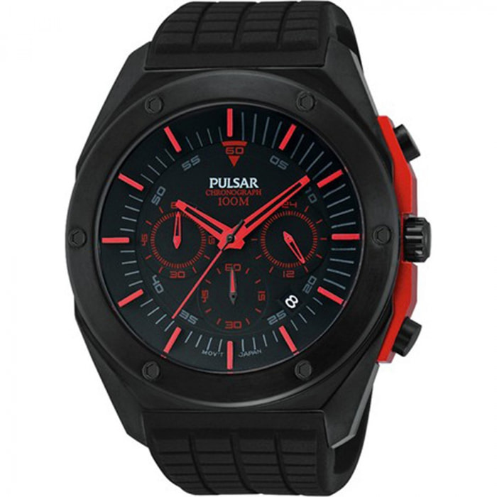 Reloj Pulsar PT3463X1 Hombre Analogico Cuarzo con Correa de Caucho