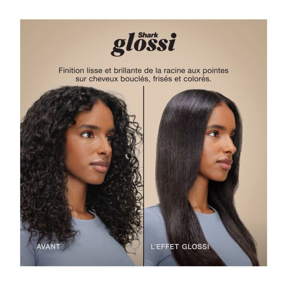 Brosse soufflante SHARK GLOSSI 2-en-1 Rose Poudré