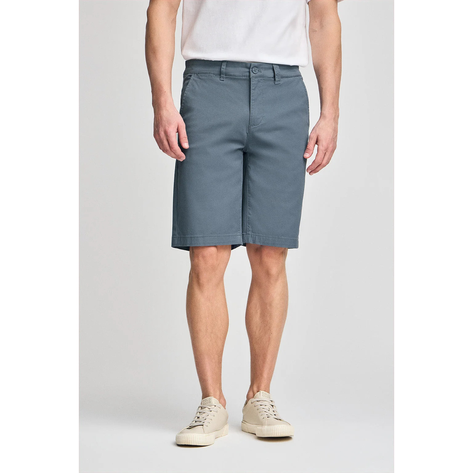 Bermuda relax azul denim con detalles Polo Club