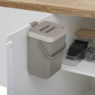 Poubelle de compost 5L en plastique taupe