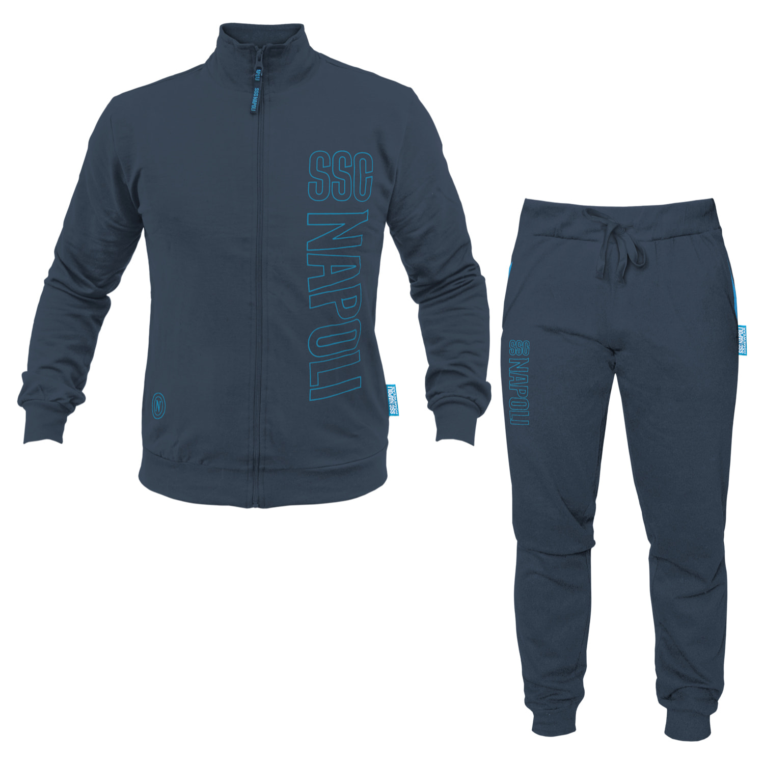 Tuta Homewear Uomo NAPOLI Prodotto Ufficiale Cotone Felpato