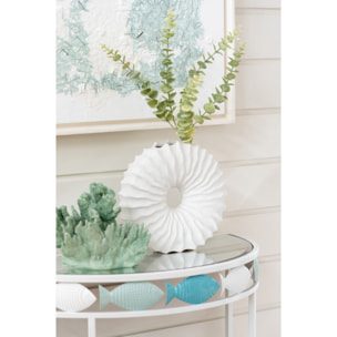 J-Line Corail décoratif - polyrésine - vert menthe - large