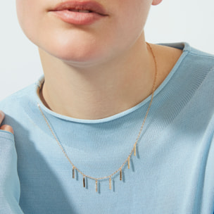 Collar Rambol acabado oro rosa 18k