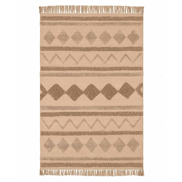 Tappeto Stile Marocchino Color Beige Camera Soggiorno Salotto