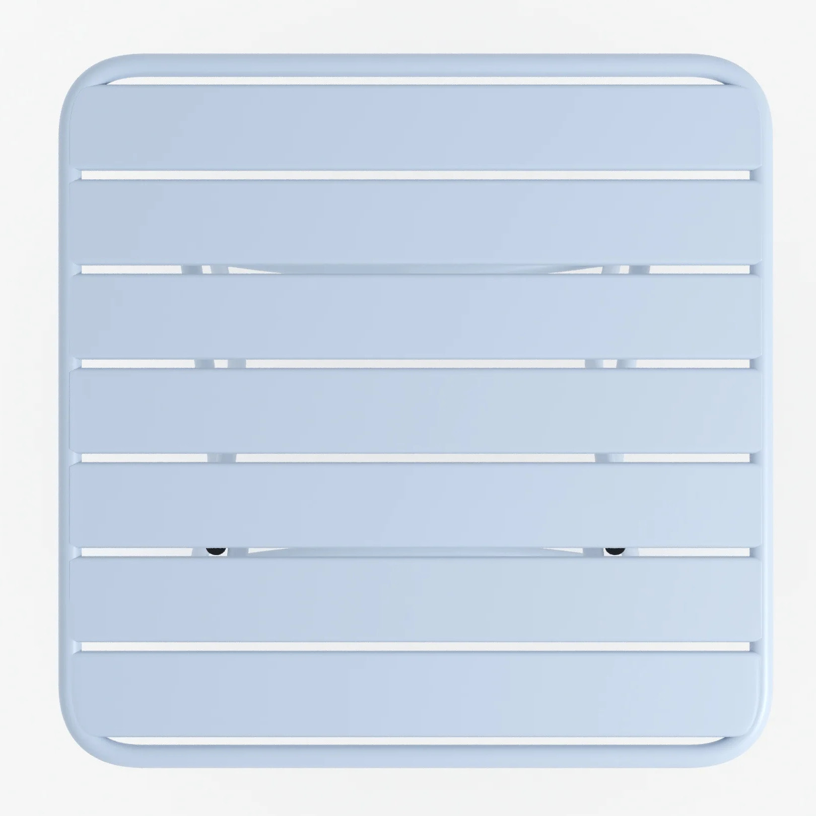 Table et chaises de jardin pliantes 2 personnes en métal bleu - Yumi