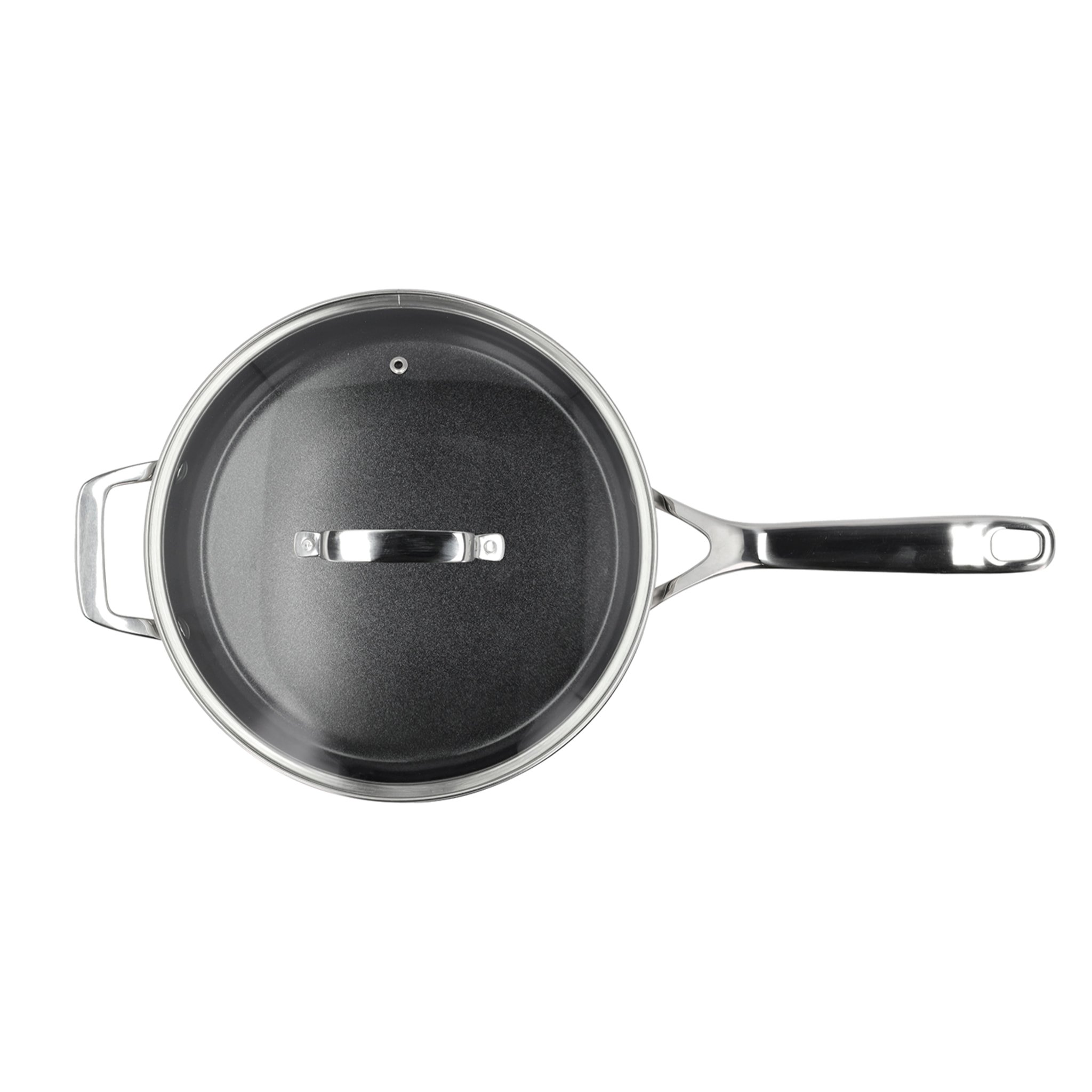 Sauteuse en céramique  avec couvercle en verre 79Nord  D26 cm