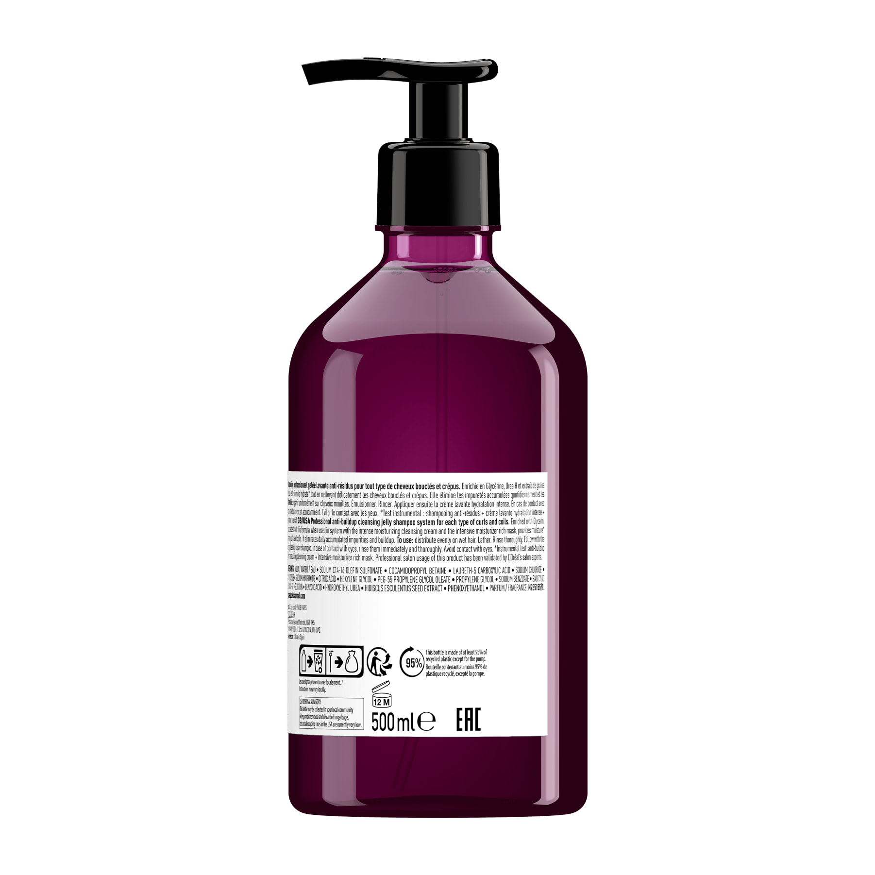 Shampoing en Gelée Curl Expression Cheveux Bouclés à Crépus 500ml - Série Expert