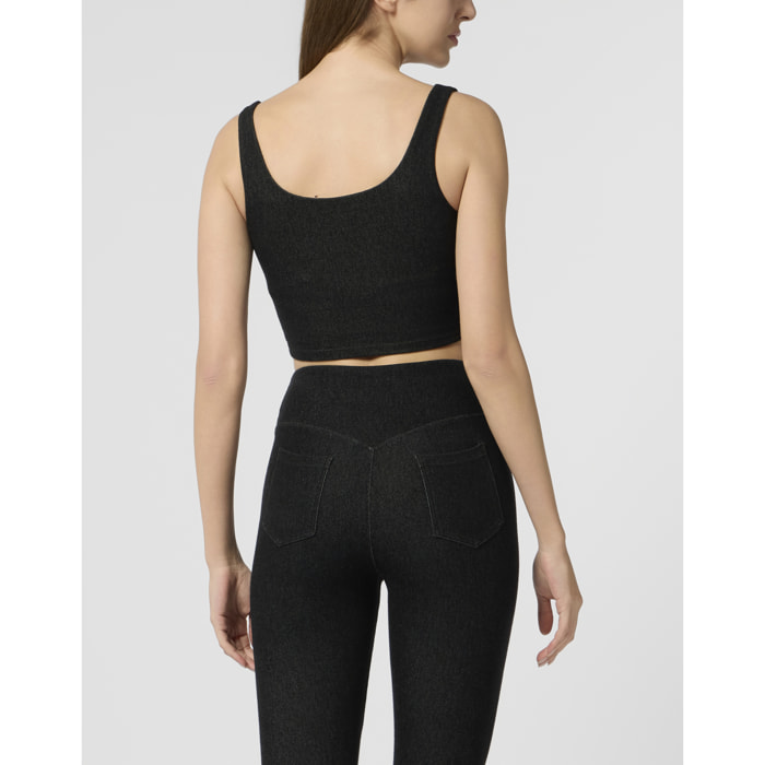 PLEIN SPORT Top Denim Touch PS