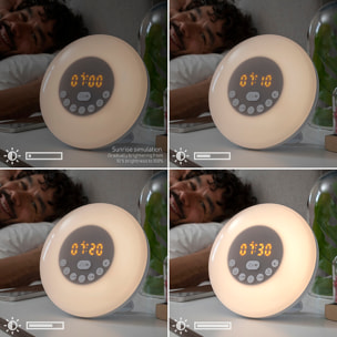 Réveil matin rechargeable avec enceinte Sunrilk InnovaGoods