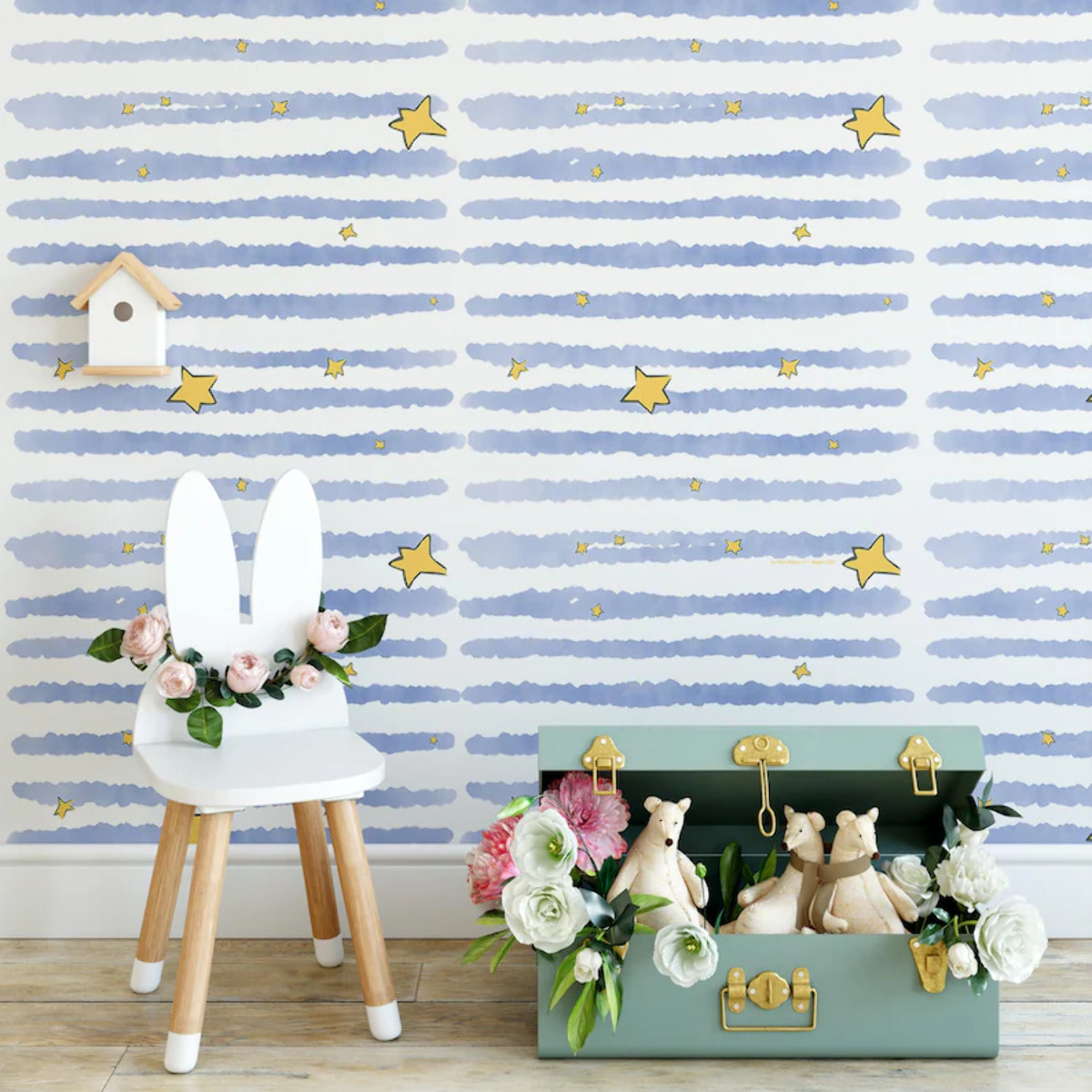 Carta da Parati Ufficiale Il Piccolo Principe Stelle Acquerello