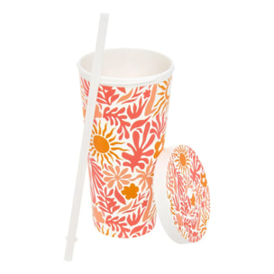 Mug Solea avec paille 55cl