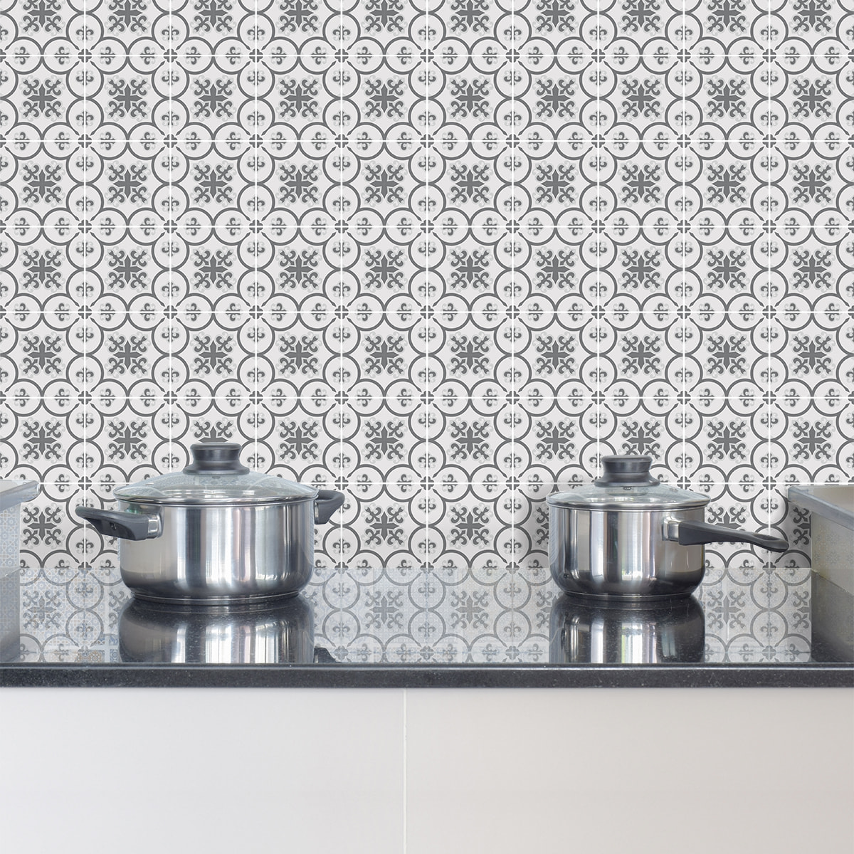 Stickers muraux - Sticker Mural Carrelage adhésif Cuisine Salle de Bain - 24 STICKERS CARRELAGES AZULEJOS REGINA