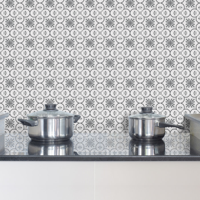 Stickers muraux - Sticker Mural Carrelage adhésif Cuisine Salle de Bain - 24 STICKERS CARRELAGES AZULEJOS REGINA