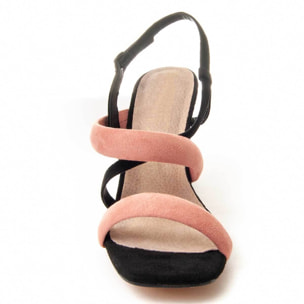 Sandalias De Tacón - Negro - Altura: 8 cm