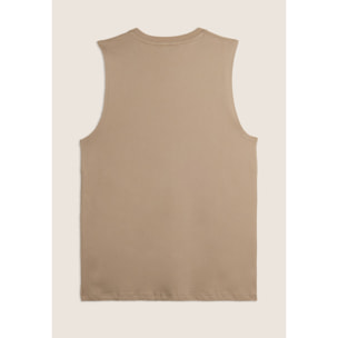 T-shirt smanicata girocollo