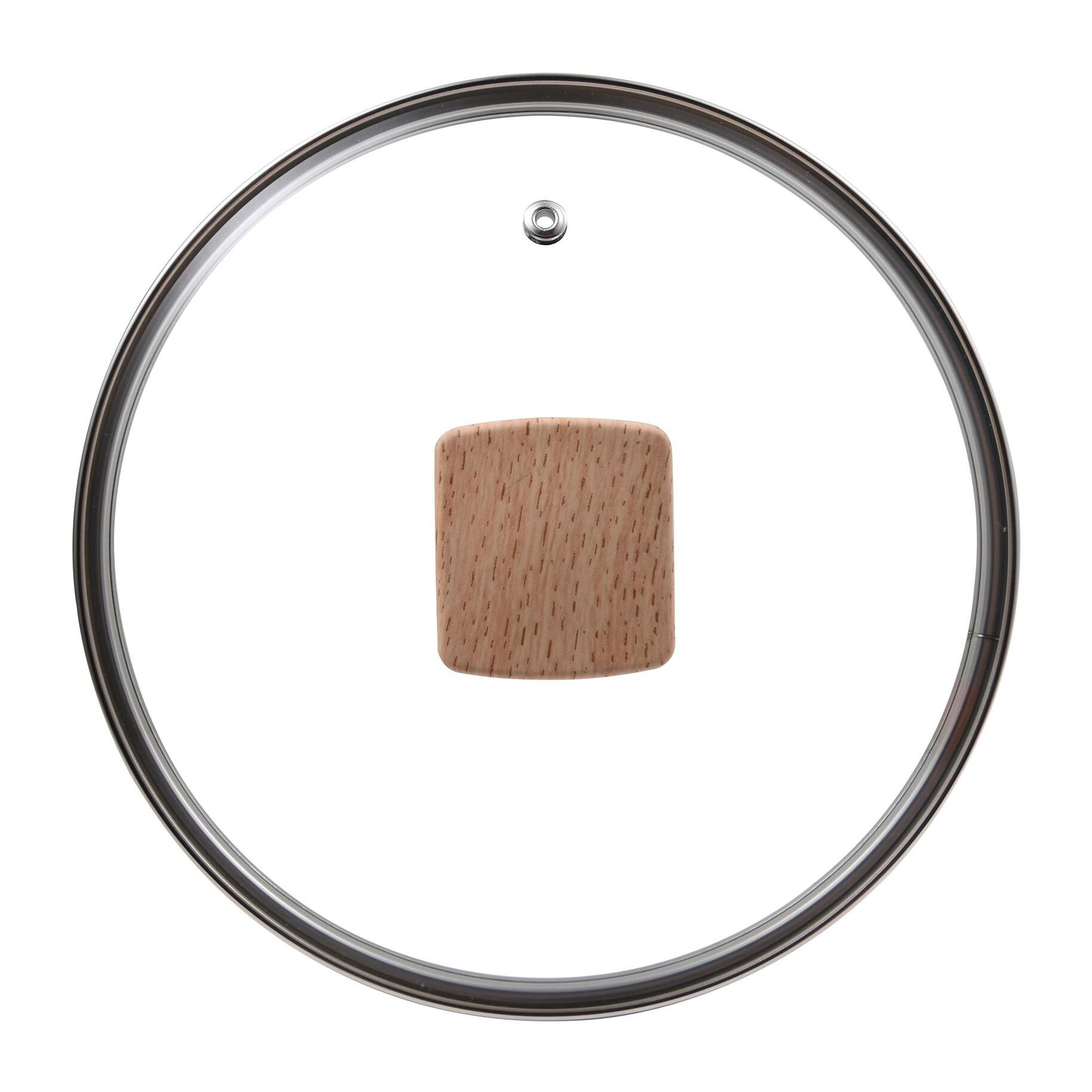 cacerola de ø20cm y 2,4l con tapa en aluminio forjado en color blanco