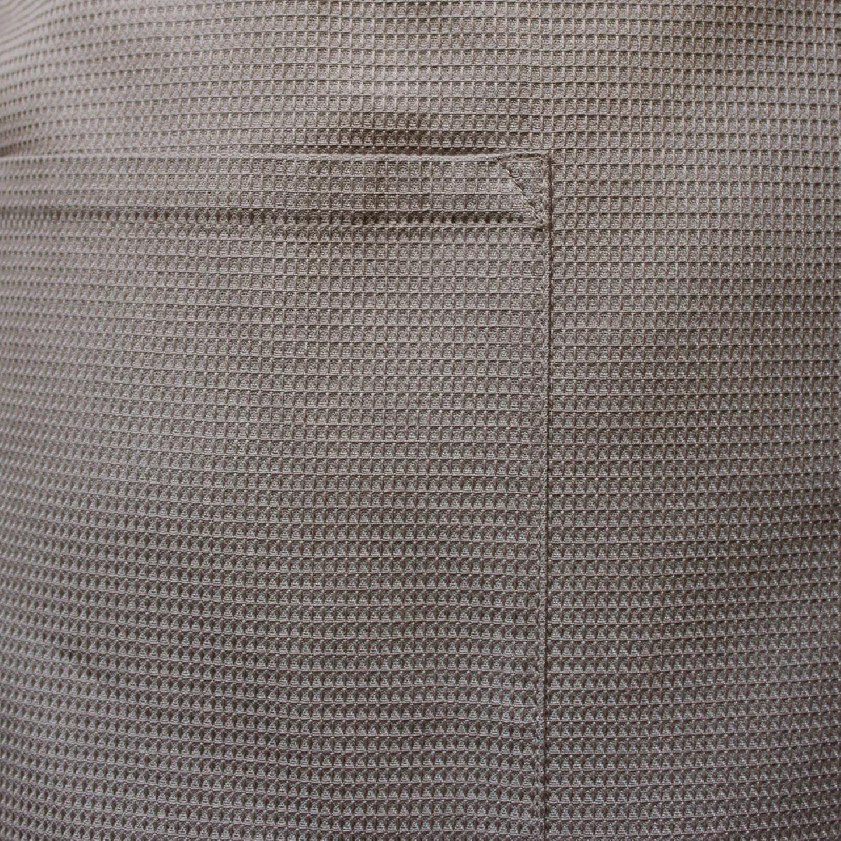 Peignoir pur coton bio 240 g/m² nid d'abeille brun Plaisance etain