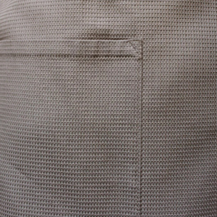 Peignoir pur coton bio 240 g/m² nid d'abeille brun Plaisance etain