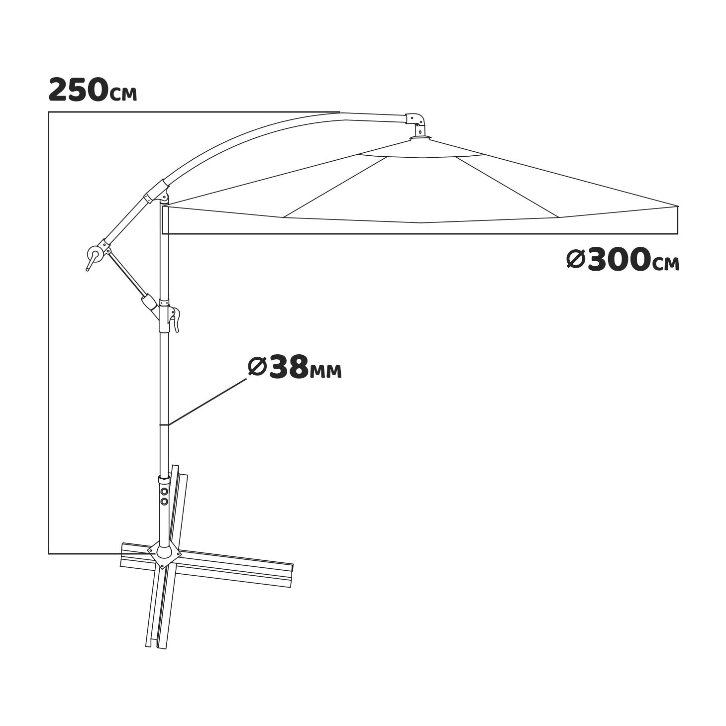 Ombrellone Retrattile 3x3 Esterni Braccio rotabile 360°, Inossidabile Anti-Strappo Resistente Raggi UV feritoie di areazione.