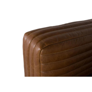 FAUTEUIL EN CUIR - 67 x 103 x 98 cm