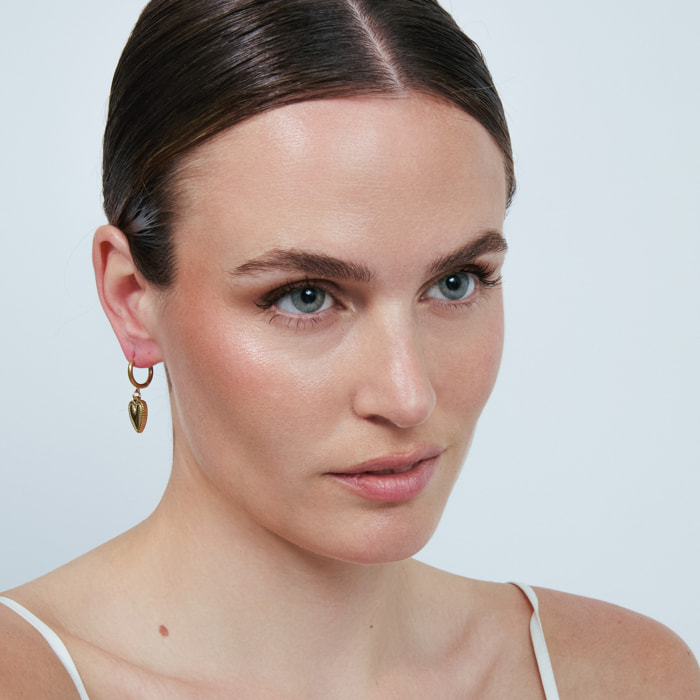 Pendientes Dadis acabado oro amarillo 18k