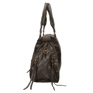 Borsa a spalla da donna - Modello Elara - Vera pelle - 41.0 x 28.0 x 13.0 cm