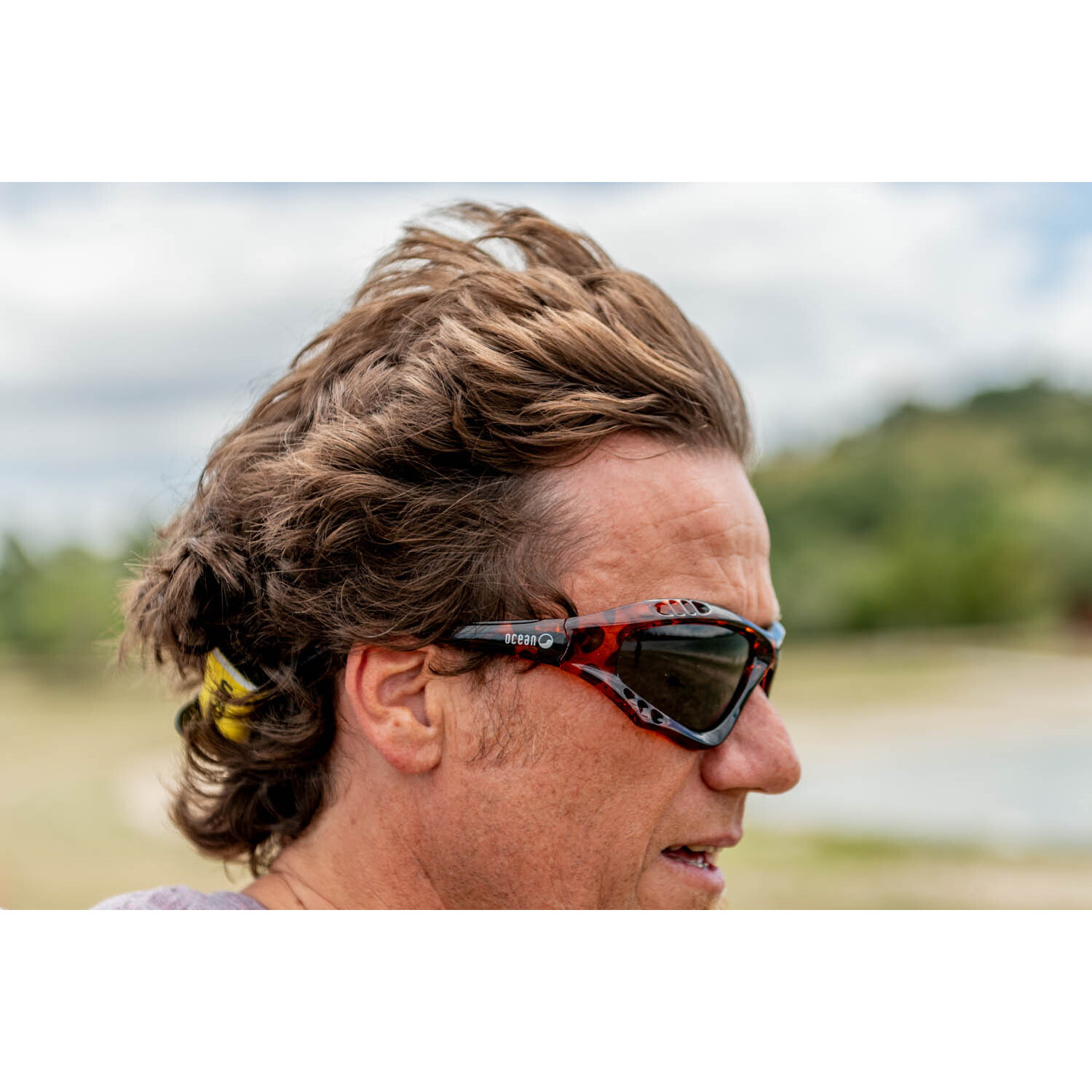 Gafas de deportes acuáticos OCEAN AUSTRALIA - Marrón semi / Ahumada