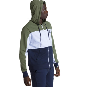 Tuta stripes da uomo composta da Felpe con cappuccio zip e pantalone in Felpe Jumpsuits Set