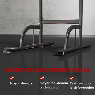 Barra de Dominadas Altura Regulable 180-212 cm, Estación de Fondos Resistente para Gimnasio en Casa, Máquina Dominadas Multifuncional, para Entrenamiento de Fuerza, Carga 120 kg