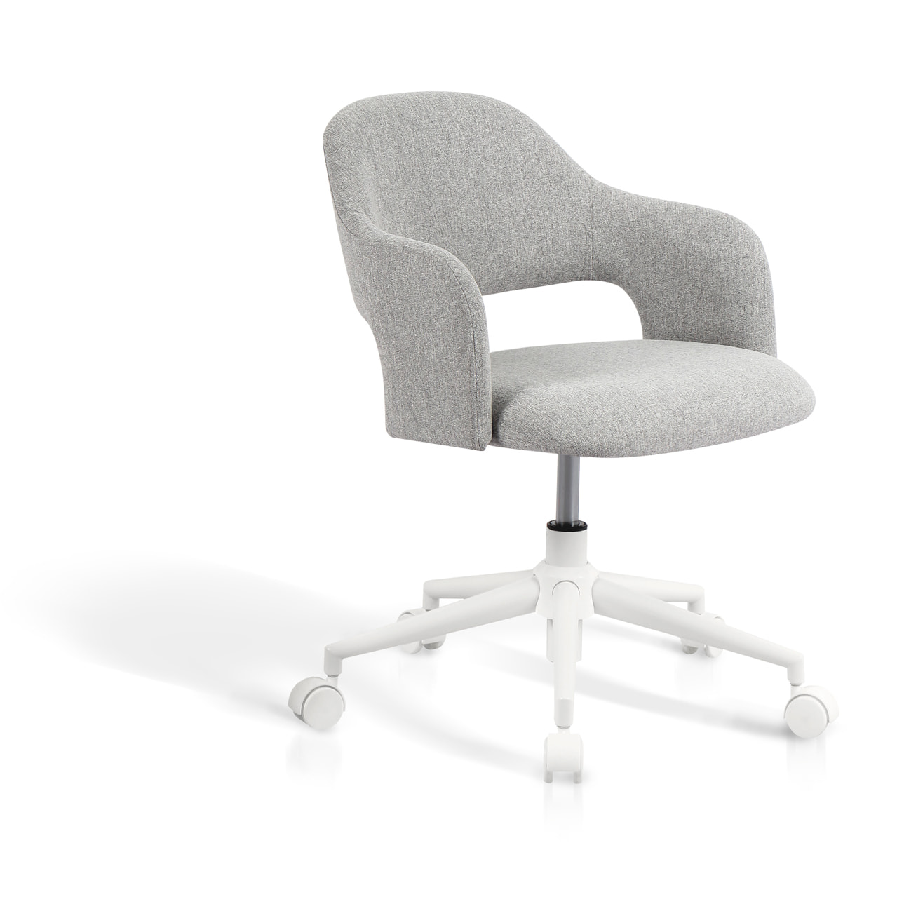Silla de estudio Mia tela gris 81x58x58 cm