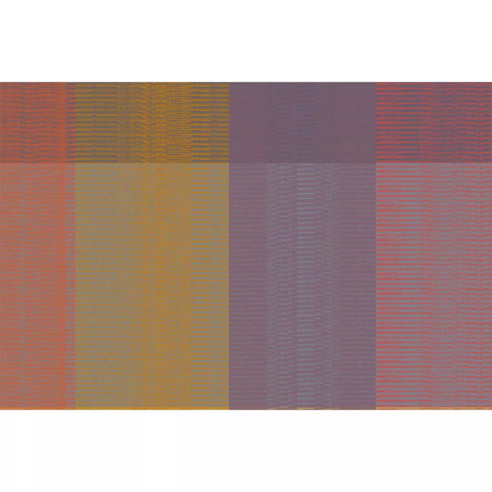 Set pur coton motif jacquard violet Mille ecossais velvet