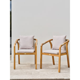 SERENA - Lot composé de 2 fauteuils de jardin SERENA-FT