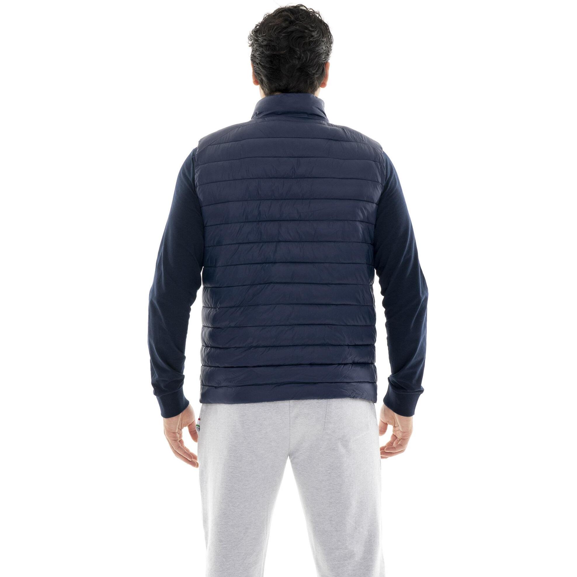Piumino da uomo smanicato con zip invernale "Basic"