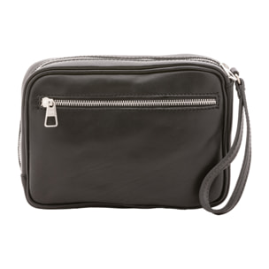 Pochette  unisex In Vera pelle Made in Italy 24x20x6 cm