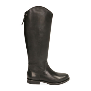 Botas de cuero negro