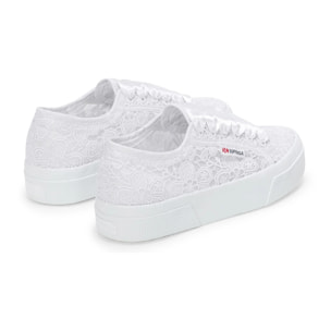 Superga - Zapatos de mujer Mujer Blanco - 2740 Flower Macrame