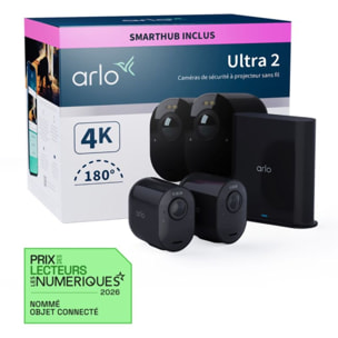 Caméra de surveillance ARLO 2 caméras extérieures noires Ultra 2