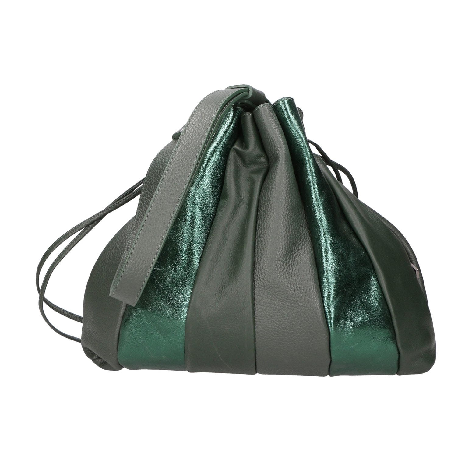 Borsa a spalla da donna - Modello Nunzia - Vera pelle - 30.0 x 33.0 x 7.0 cm