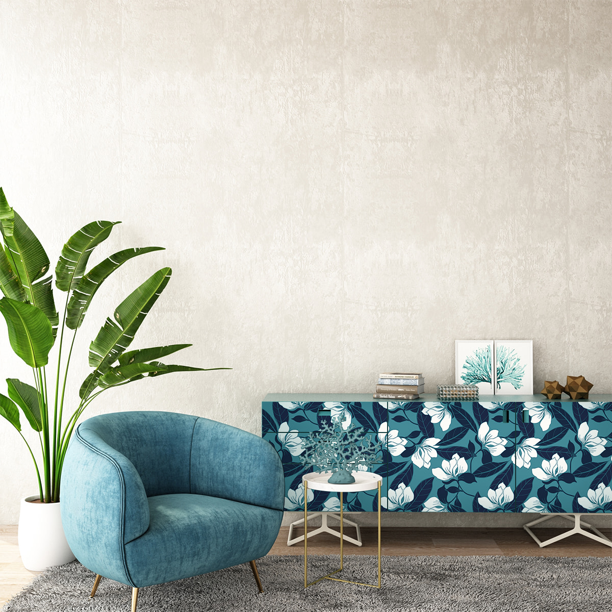 Sticker meuble tropical nagano 40 x 60 cm