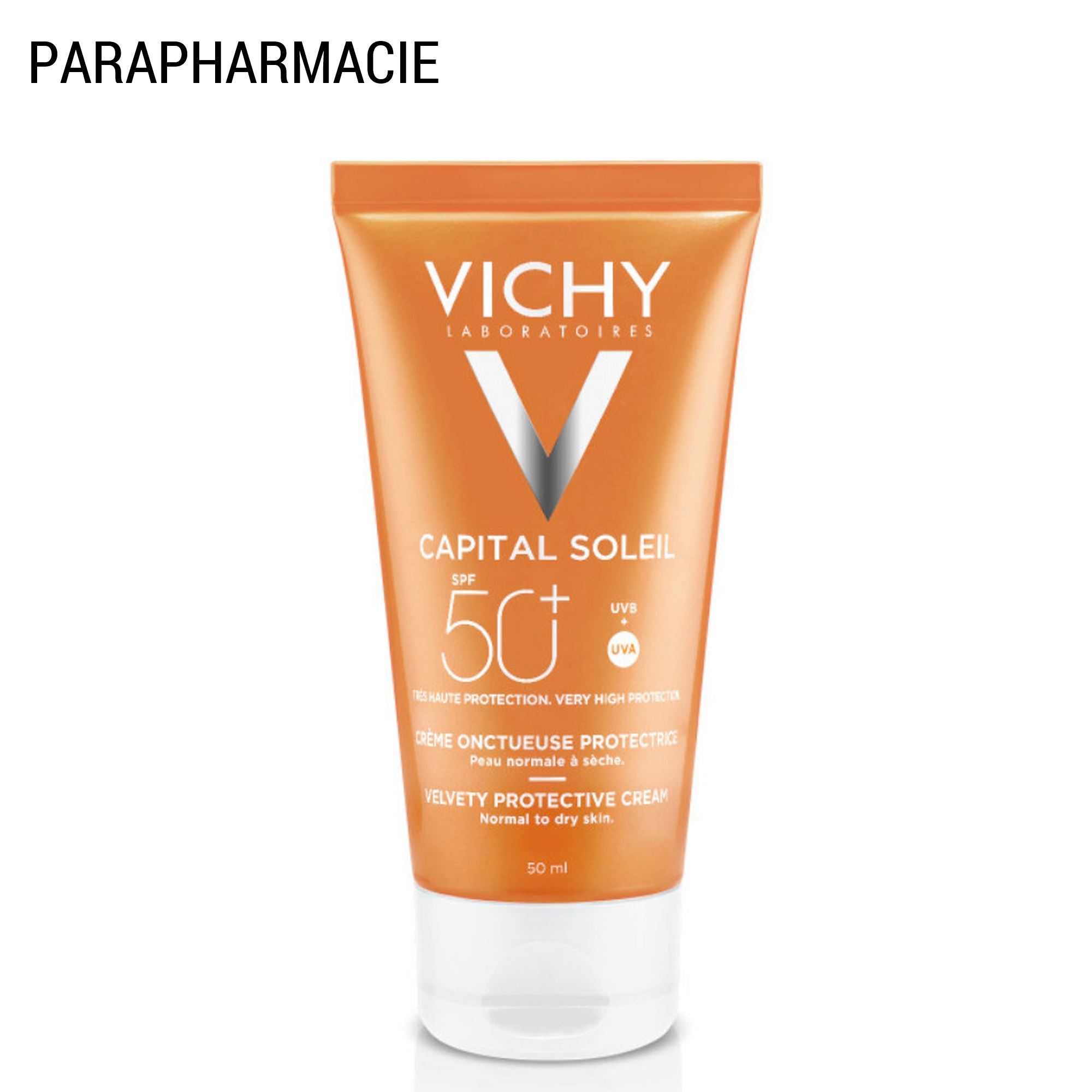 Capital Soleil SPF 50+ - Crème Visage Onctueuse Perfectrice de Peau 50 ml