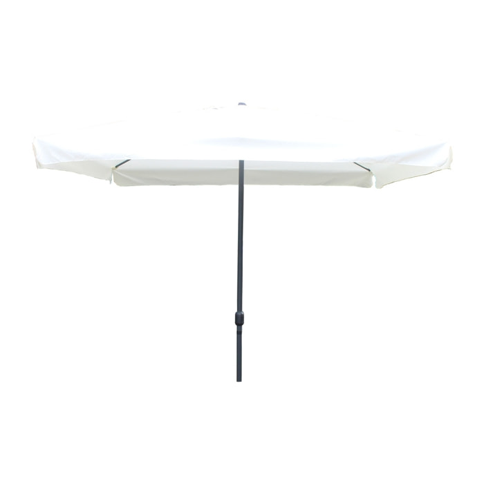 Parasol  ecru  carré 2,95 x 2,95 m PALMIA
