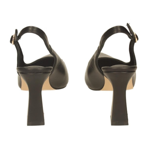 Décolleté sling back Donna Tata Italia Nero