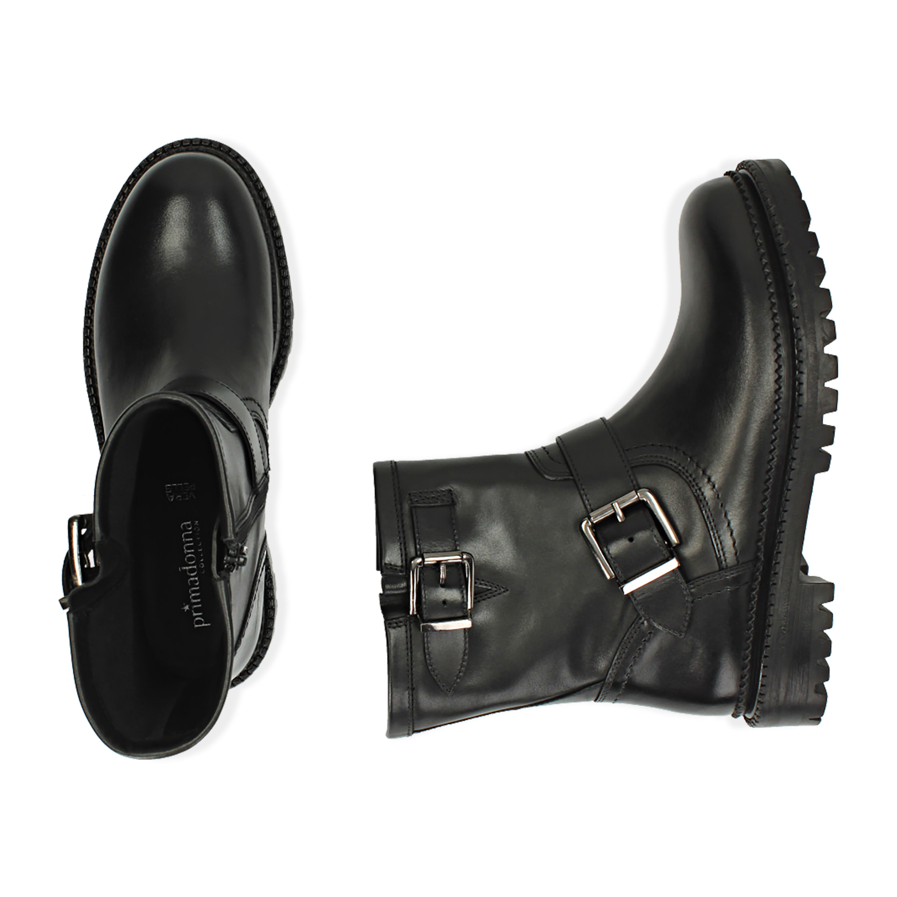 Bikers neri in pelle