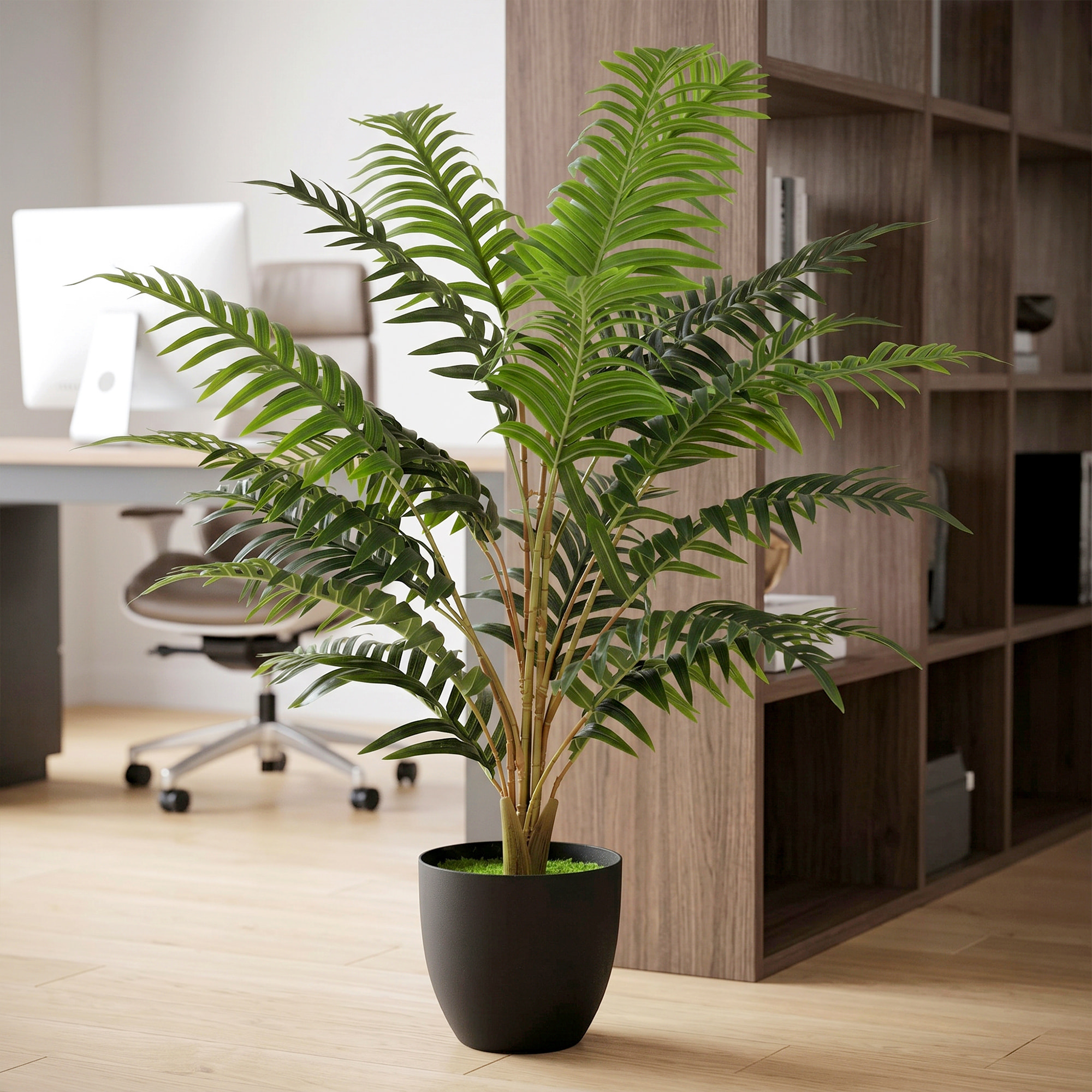 Plante artificielle fougère en pot H.90 cm