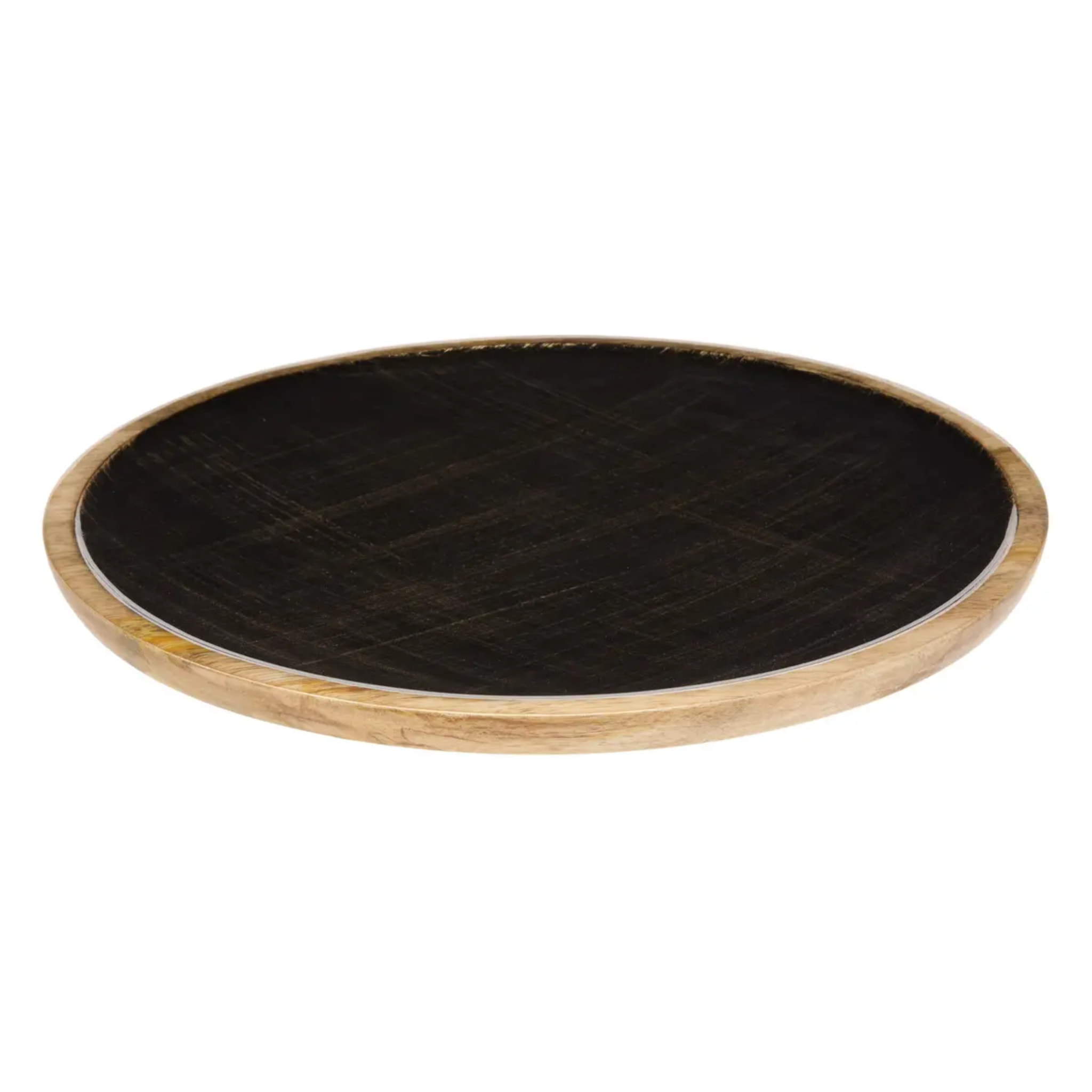 Assiette de présentation Ava ronde D.30cm noir